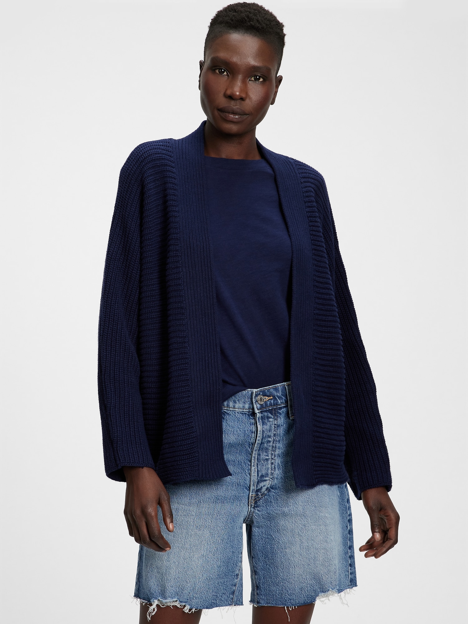 Textured Open-Front Cardigan | Gap Factory