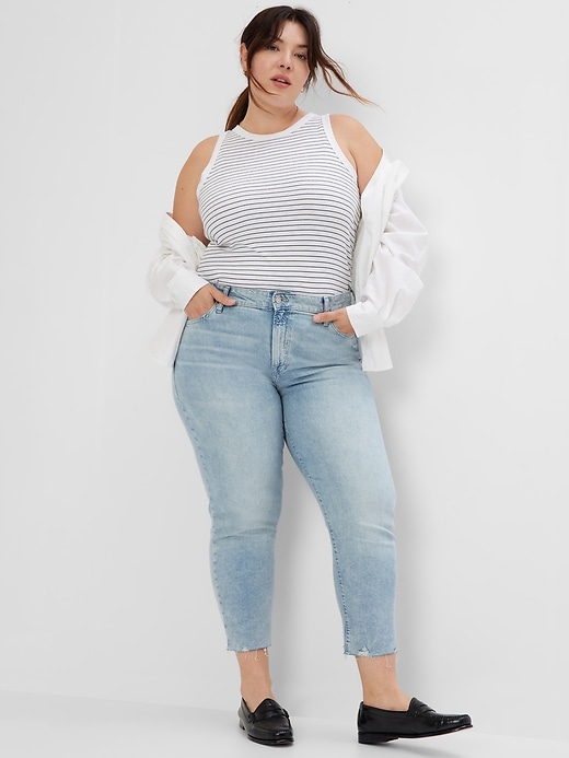 Image number 1 showing, Mid Rise Universal Slim Boyfriend Jeans