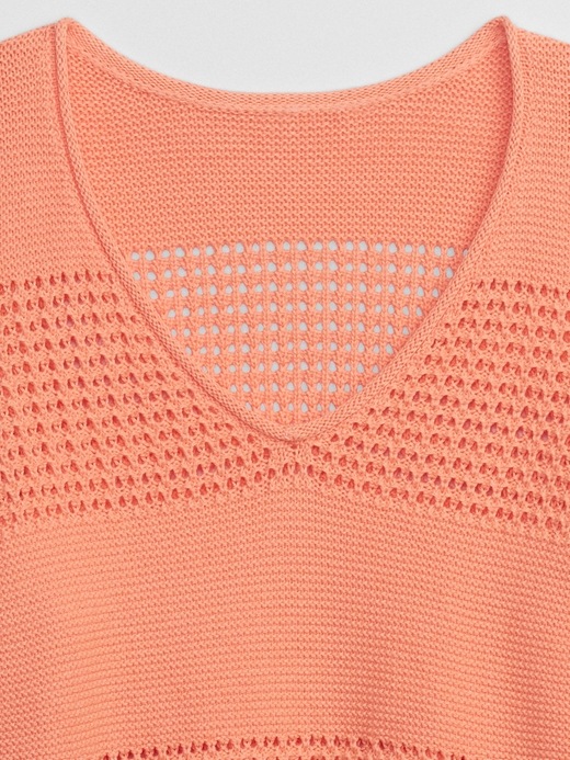 Image number 4 showing, Open-Stitch Sweater