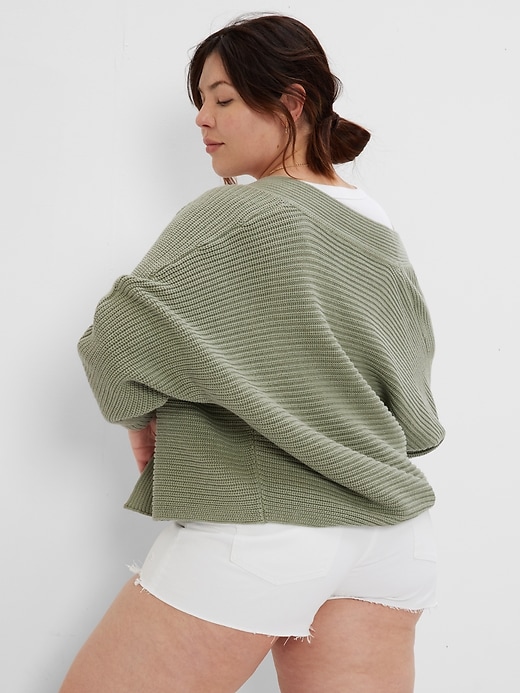 Image number 2 showing, Textured Open-Front Cardigan