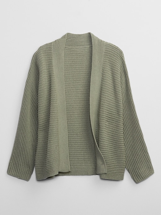 Image number 3 showing, Textured Open-Front Cardigan