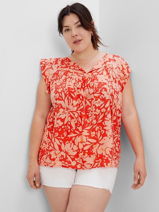 Image number 1 showing, Sleeveless Rayon Top