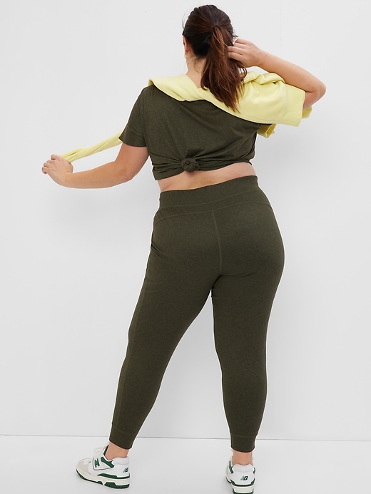 gap brushed tech jersey joggers