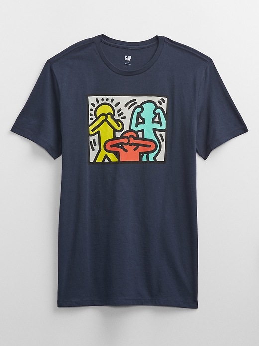 Image number 3 showing, Keith Haring Graphic T-Shirt
