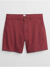 7" Essential Khaki Shorts with Washwell