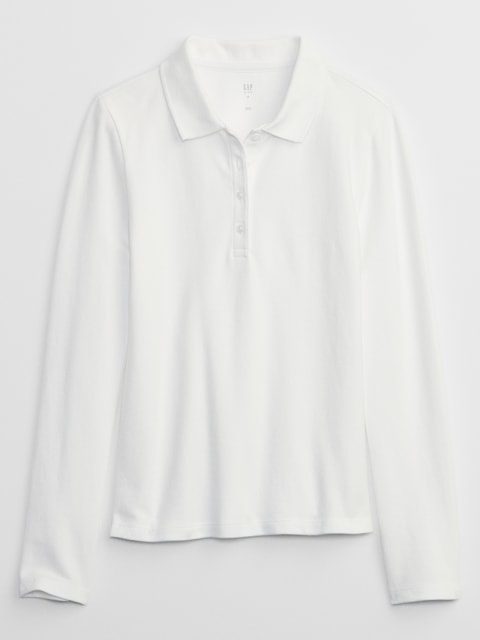 Kids Uniform Stretch Pique Polo Shirt