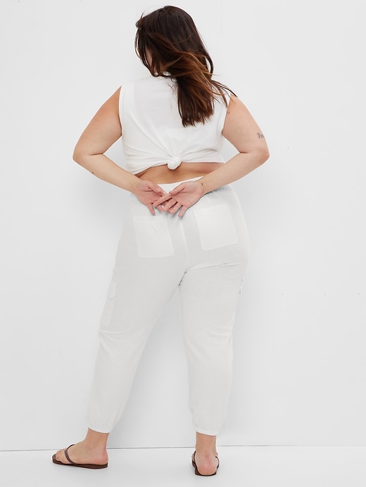 Image number 2 showing, Linen-Rayon Utility Joggers
