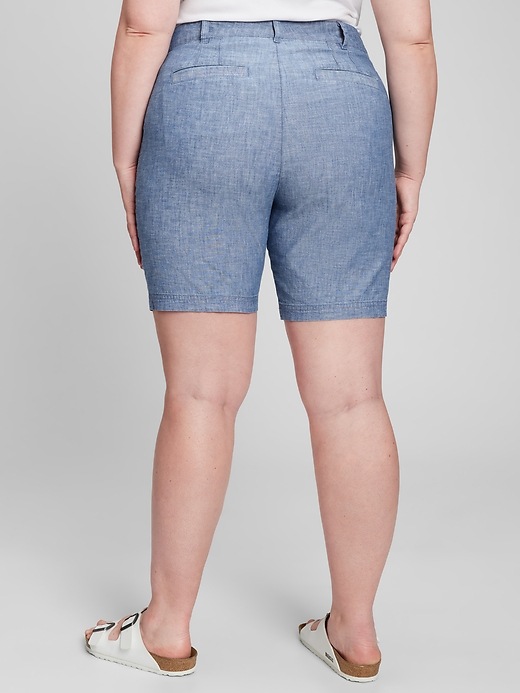 Image number 2 showing, 9" Chambray Bermuda Shorts