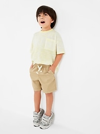 Toddler Poplin Pull-On Shorts with Washwell