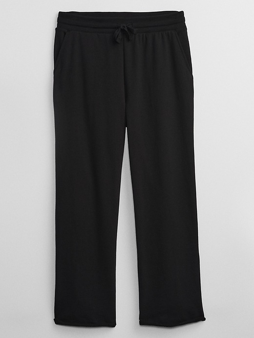 Image number 3 showing, French Terry Straight Crop Pants