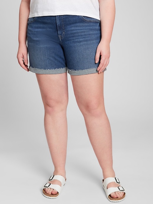 Image number 5 showing, 5" Mid Rise Denim Shorts