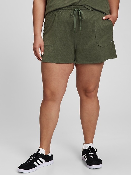 Image number 5 showing, GapFit Brushed Tech Jersey Shorts