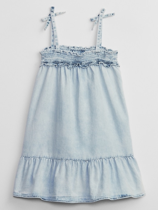 Toddler Smocked Denim Dress