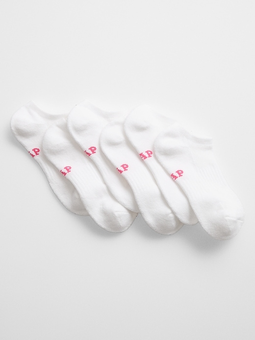 View large product image 1 of 1. Kids Gap Logo No-Show Socks (3-Pack)