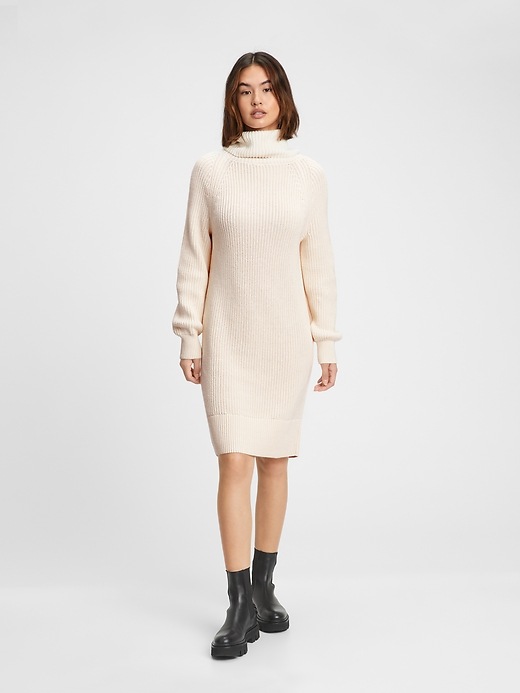 Image number 1 showing, Cowlneck Sweater Dress