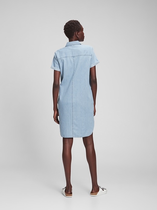 Image number 2 showing, TENCEL&#153 Lyocell Popover Shirtdress