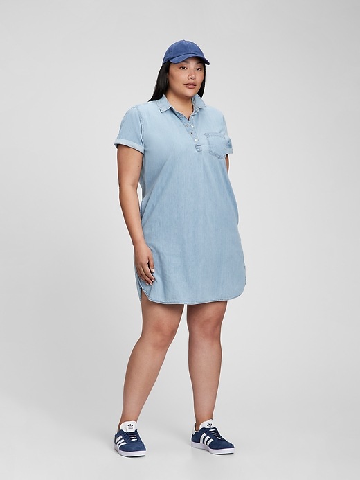 Image number 5 showing, TENCEL&#153 Lyocell Popover Shirtdress