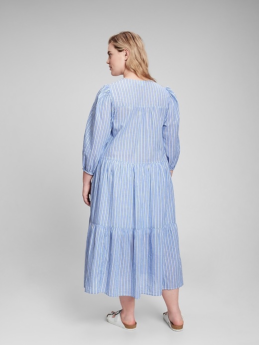 Image number 6 showing, V-Neck Tiered Midi Dress