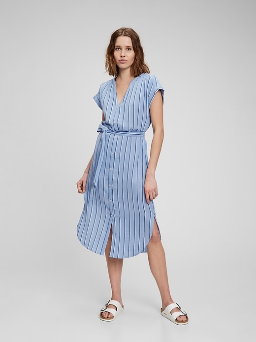 Image number 1 showing, Gauze Midi Dress