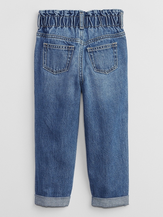View large product image 2 of 2. babyGap &#124 Disney Minnie Mouse Paperbag Mom Jeans