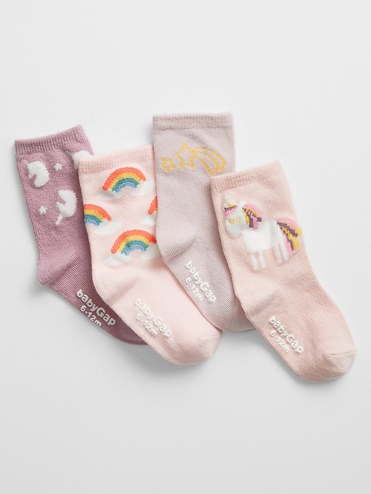babyGap Unicorn Crew Socks (4-Pack)