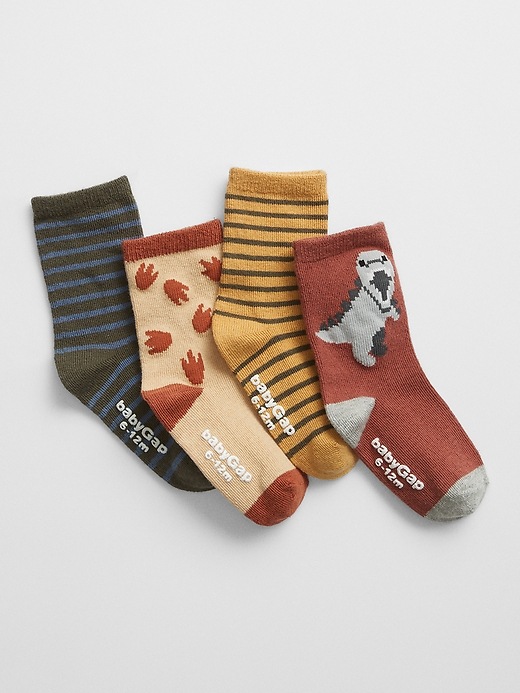 babyGap Dino Crew Socks (4-Pack)