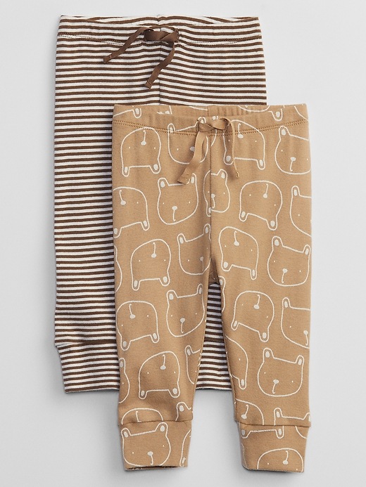 Baby Ribbed Pull-On Pants (2-Pack)