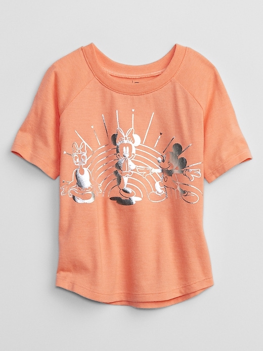 View large product image 1 of 1. babyGap &#124 Disney Mickey Mouse and Minnie Mouse Fit T-Shirt