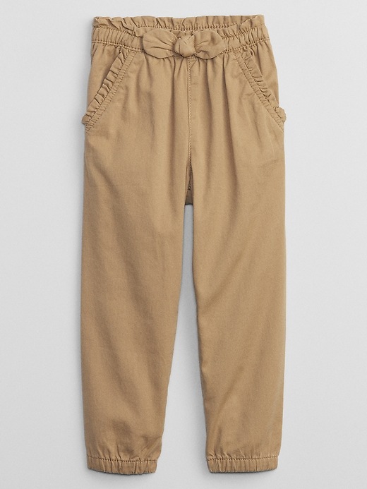 babyGap Twill Knot-Tie Joggers with Washwell