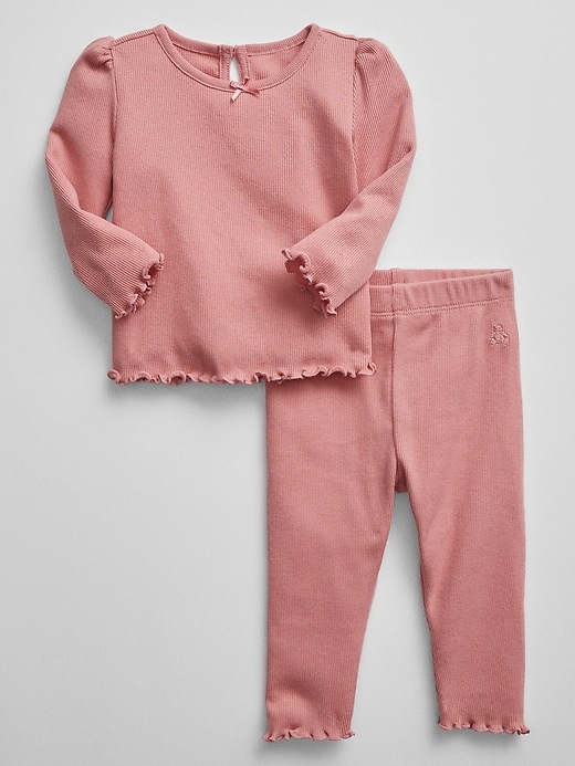 Baby Ribbed Outfit Set