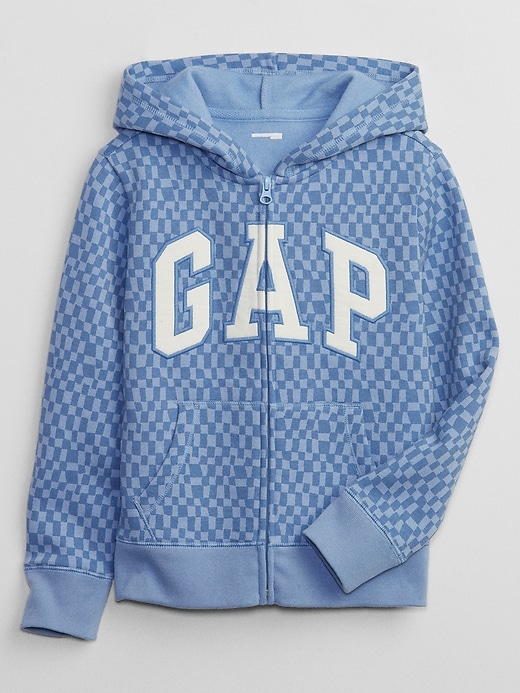 Image number 1 showing, Kids Gap Logo Print Zip Hoodie