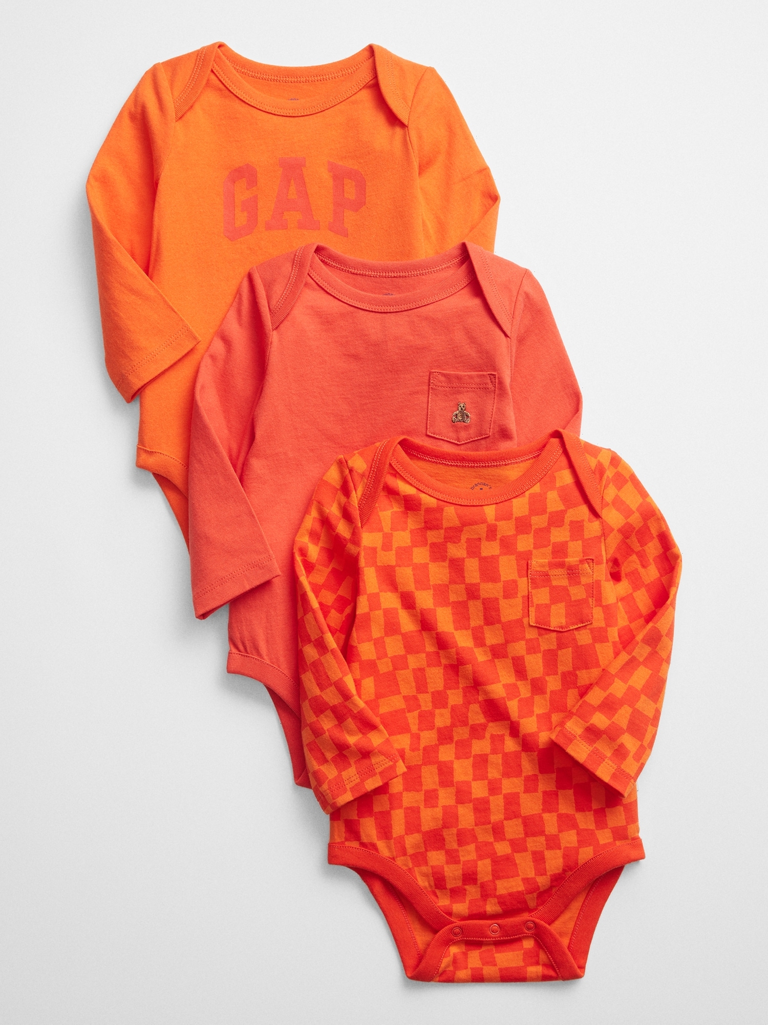 3-Pack Gap Factory Baby Bodysuit (various sizes)