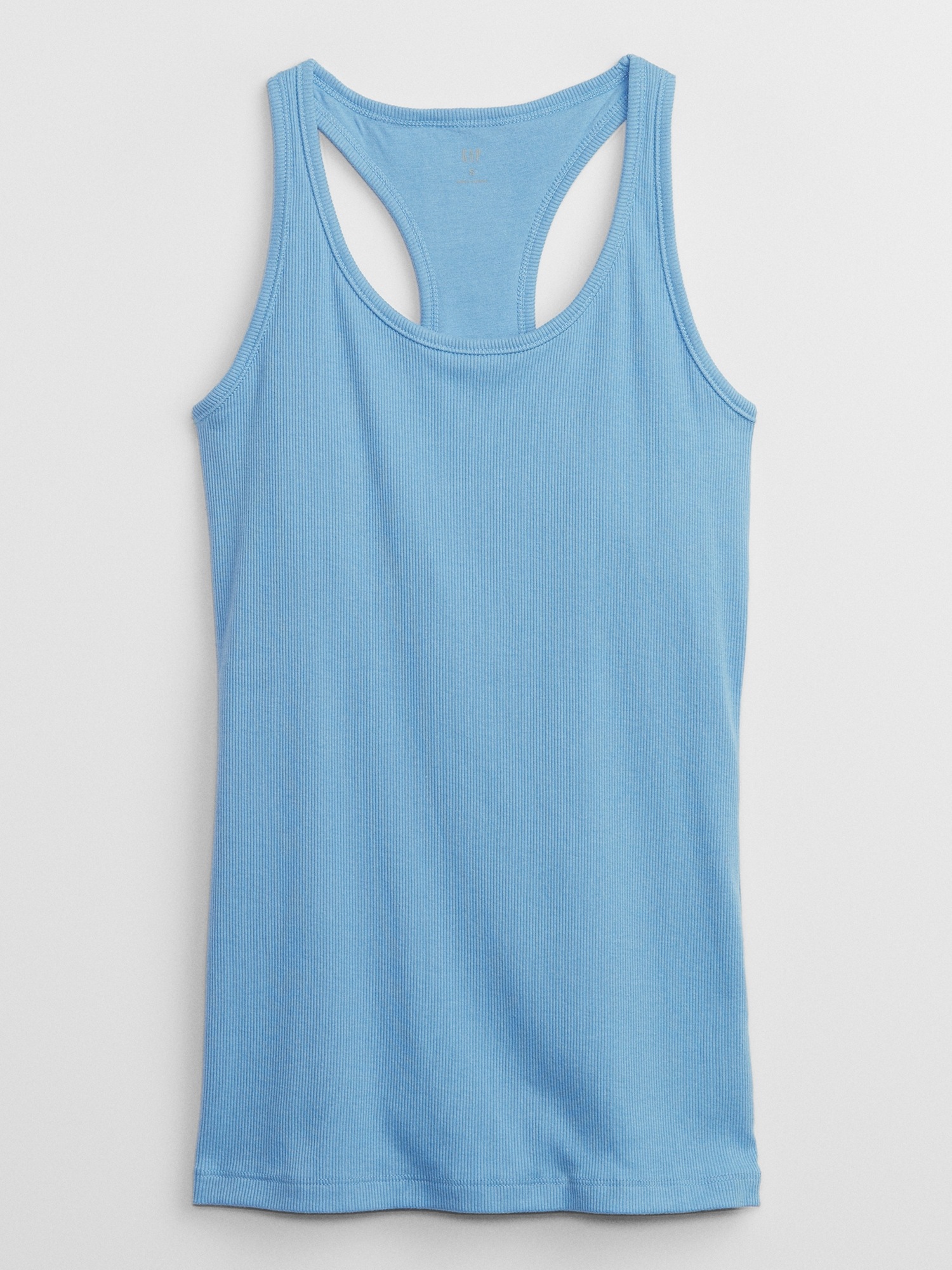 Gap Blue Ribbed Support Tank Top