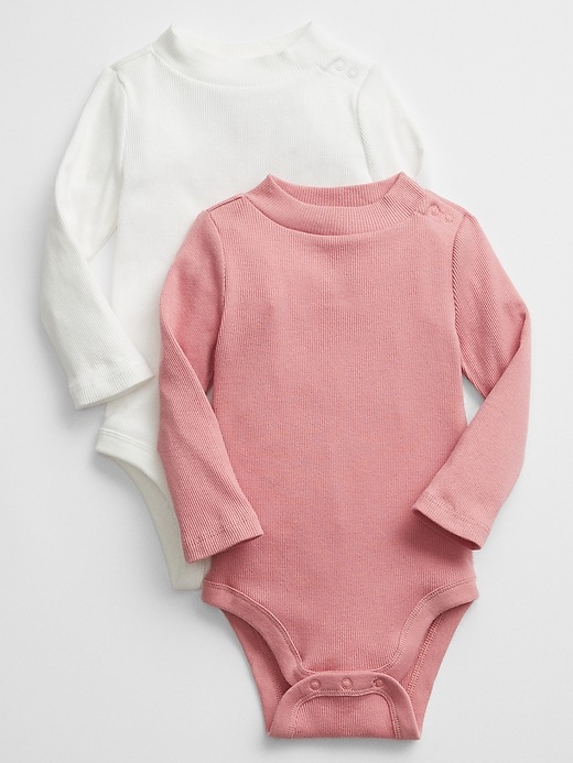 Baby Ribbed Bodysuit (2Pack) Gap Factory