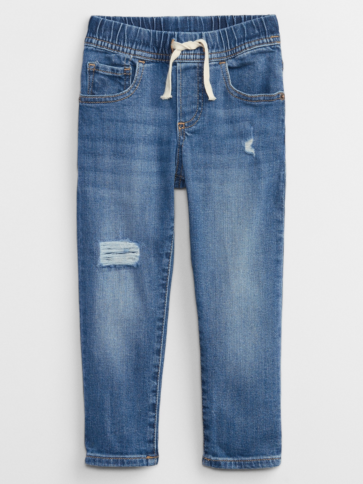 babyGap Destructed Pull-On Slim Jeans