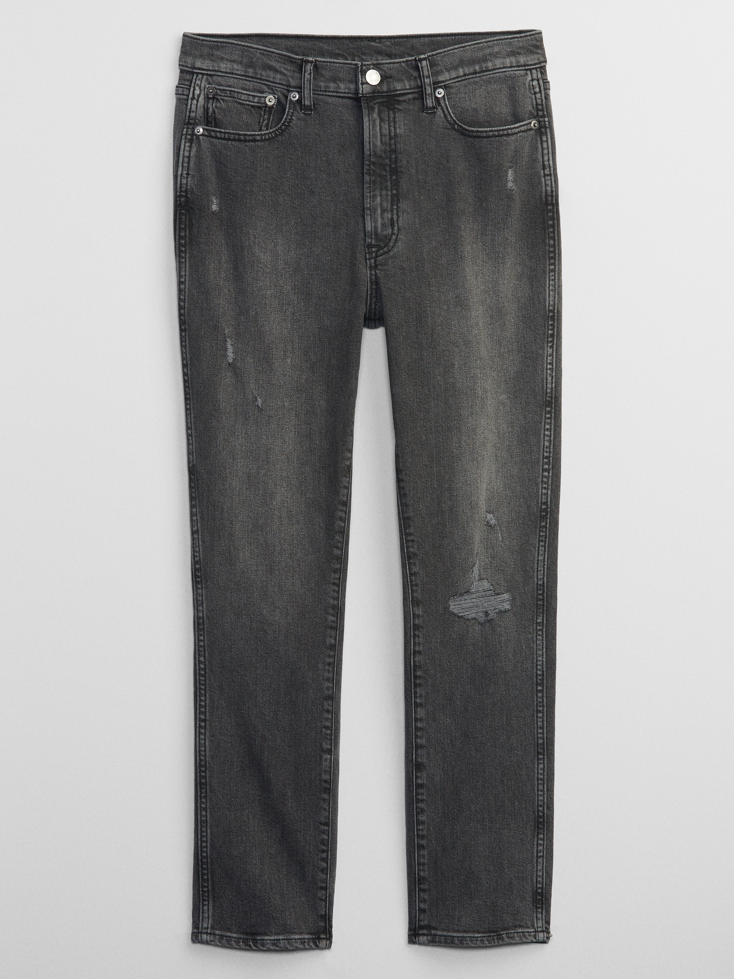 High Rise Destructed Vintage Slim Jeans with Washwell | Gap Factory