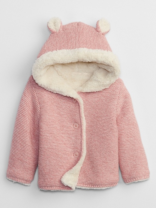 Image number 1 showing, Baby Sherpa-Lined Cardigan