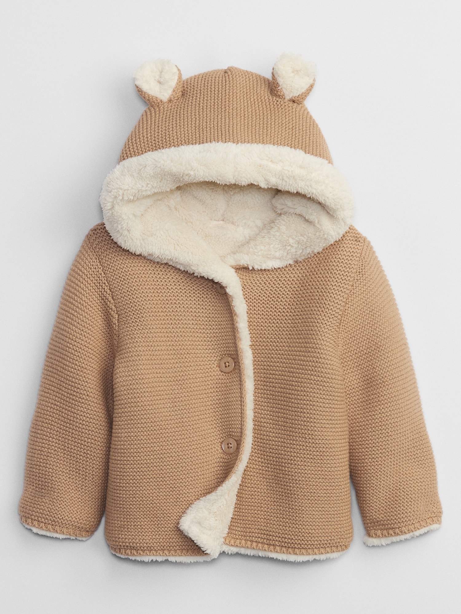 Baby Sherpa-Lined Cardigan