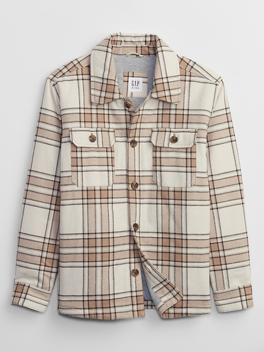 Image number 1 showing, Kids Plaid Shirt Jacket