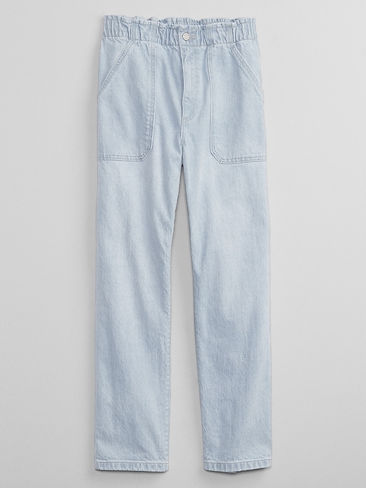 Image number 5 showing, High Rise Straight Paperbag Jeans