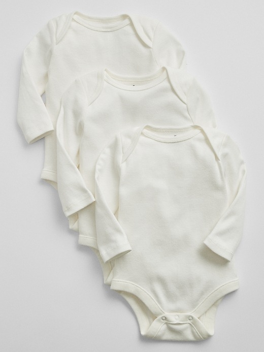 View large product image 1 of 1. Baby Ribbed Bodysuit (3-Pack)