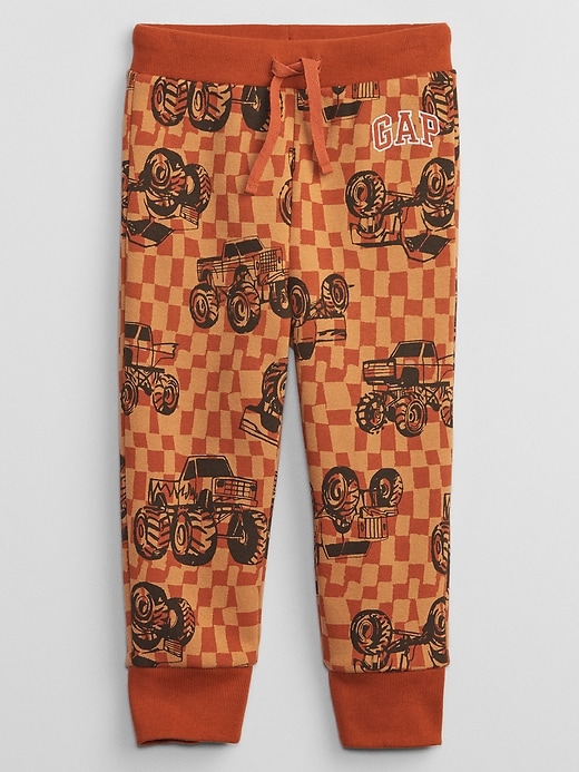 View large product image 1 of 2. babyGap Logo Print Pull-On Joggers