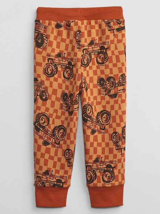 View large product image 2 of 2. babyGap Logo Print Pull-On Joggers