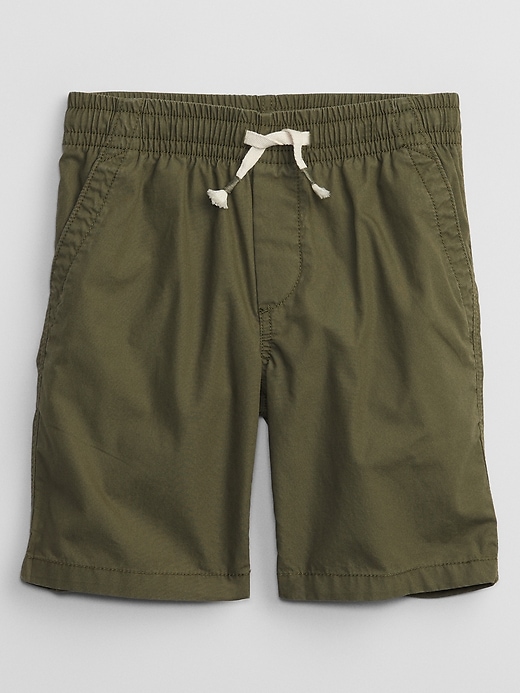 Kids Pull-On Poplin Shorts with Washwell
