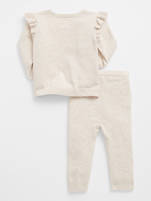 Baby Ruffle Sweatshirt Outfit Set