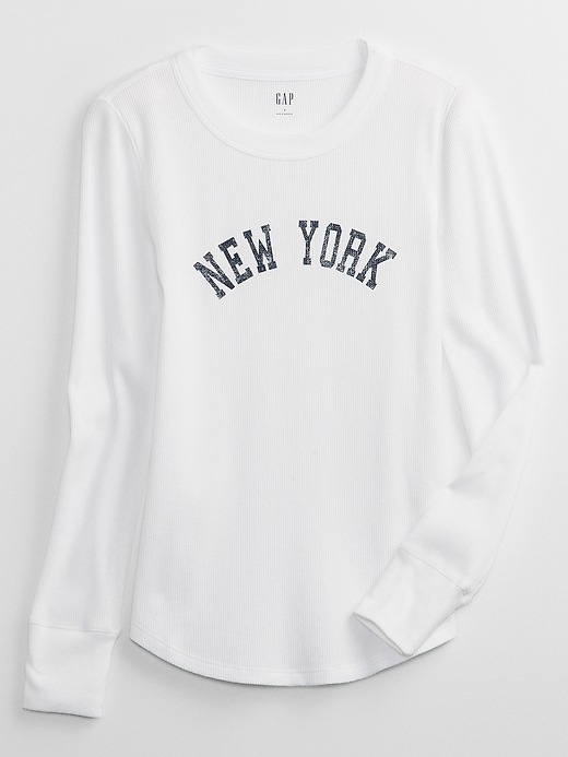 Image number 3 showing, Waffle-Knit Graphic T-Shirt