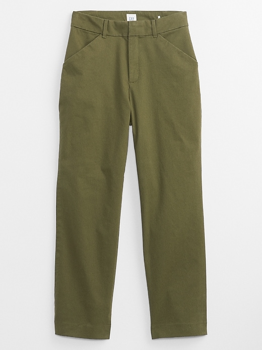 Image number 3 showing, High Rise Slim Ankle Khakis