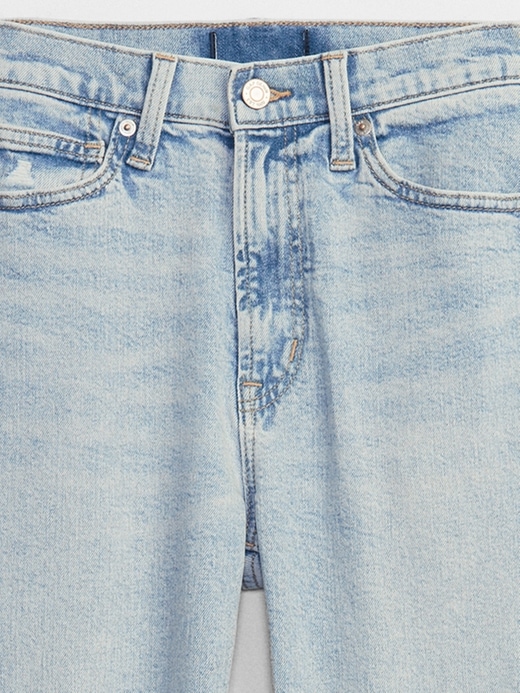 Image number 4 showing, High Rise Destructed '70s Flare Jeans with Washwell
