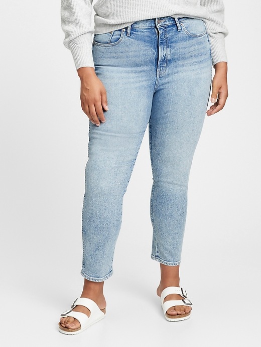 Image number 5 showing, High Rise Vintage Slim Jeans with Washwell