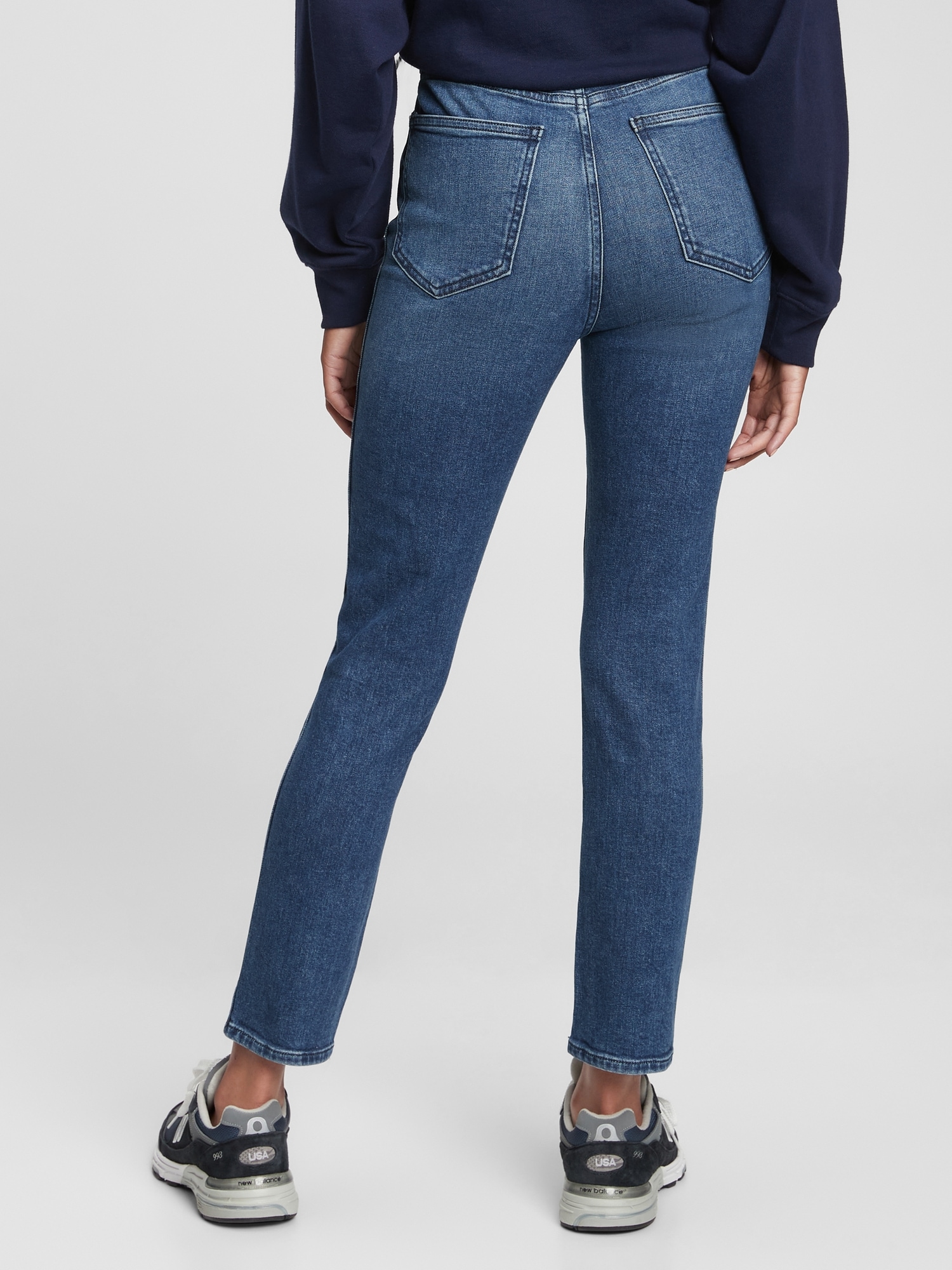 High Rise Vintage Slim Jeans with Washwell | Gap Factory